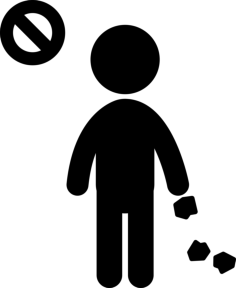 No Littering Digital Sketch Svg Design, Free Vectors File